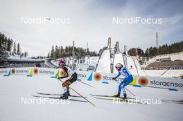 25.02.2017, Lahti, Finland (FIN): Sofie Krehl (GER), Caterina Ganz (ITA), (l-r)  - FIS nordic world ski championships, cross-country, skiathlon women, Lahti (FIN). www.nordicfocus.com. © Modica/NordicFocus. Every downloaded picture is fee-liable.