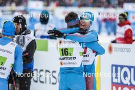 26.02.2017, Lahti, Finland (FIN): Sergey Ustiugov (RUS), Nikita Kriukov (RUS), (l-r)  - FIS nordic world ski championships, cross-country, team sprint, Lahti (FIN). www.nordicfocus.com. © Modica/NordicFocus. Every downloaded picture is fee-liable.