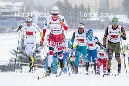 26.02.2017, Lahti, Finland (FIN): Emil Joensson (SWE), Johannes Hoesflot Klaebo (NOR), Richard Jouve (FRA), Thomas Bing (GER) - FIS nordic world ski championships, cross-country, team sprint, Lahti (FIN). www.nordicfocus.com. © Modica/NordicFocus. Every downloaded picture is fee-liable.
