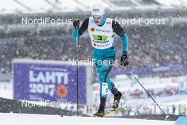 26.02.2017, Lahti, Finland (FIN): Lucas Chanavat (FRA) - FIS nordic world ski championships, cross-country, team sprint, Lahti (FIN). www.nordicfocus.com. © Modica/NordicFocus. Every downloaded picture is fee-liable.
