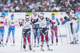 26.02.2017, Lahti, Finland (FIN): Heidi Weng (NOR), Maiken Caspersen Falla (NOR), (l-r)  - FIS nordic world ski championships, cross-country, team sprint, Lahti (FIN). www.nordicfocus.com. © Modica/NordicFocus. Every downloaded picture is fee-liable.
