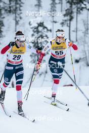 25.11.2017, Ruka, Finland (FIN): Heidi Weng (NOR), Mari Eide (NOR), (l-r)  - FIS world cup cross-country, 10km women, Ruka (FIN). www.nordicfocus.com. © Modica/NordicFocus. Every downloaded picture is fee-liable.