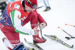 25.11.2017, Ruka, Finland (FIN): Technician at work with Fischer Ski   - FIS world cup cross-country, 10km women, Ruka (FIN). www.nordicfocus.com. © Modica/NordicFocus. Every downloaded picture is fee-liable.