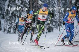 24.11.2017, Ruka, Finland (FIN): Alexey Poltoranin (KAZ), Federico Pellegrino (ITA), (l-r)  - FIS world cup cross-country, individual sprint, Ruka (FIN). www.nordicfocus.com. © Modica/NordicFocus. Every downloaded picture is fee-liable.