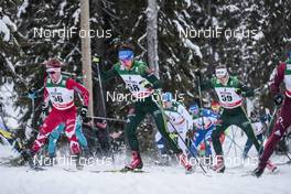 26.11.2017, Ruka, Finland (FIN): Graeme Killick (CAN), Jonas Dobler (GER), Thomas Wick (GER), (l-r)  - FIS world cup cross-country, pursuit men, Ruka (FIN). www.nordicfocus.com. © Modica/NordicFocus. Every downloaded picture is fee-liable.