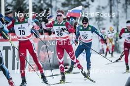 26.11.2017, Ruka, Finland (FIN): Kaichi Naruse (JPN), Graeme Killick (CAN), Hiroyuki Miyazawa (JPN), (l-r)  - FIS world cup cross-country, pursuit men, Ruka (FIN). www.nordicfocus.com. © Modica/NordicFocus. Every downloaded picture is fee-liable.