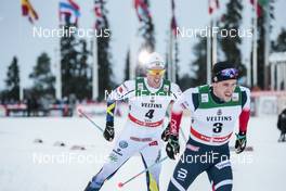 26.11.2017, Ruka, Finland (FIN): Calle Halfvarsson (SWE), Paal Golberg (NOR), (l-r)  - FIS world cup cross-country, pursuit men, Ruka (FIN). www.nordicfocus.com. © Modica/NordicFocus. Every downloaded picture is fee-liable.