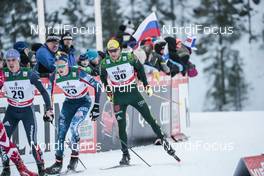 26.11.2017, Ruka, Finland (FIN): Snorri Eythor Einarsson (ISL), Erik Bjornsen (USA), Andreas Katz (GER), (l-r)  - FIS world cup cross-country, pursuit men, Ruka (FIN). www.nordicfocus.com. © Modica/NordicFocus. Every downloaded picture is fee-liable.