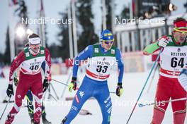 26.11.2017, Ruka, Finland (FIN): Len Valjas (CAN), Dietmar Noeckler (ITA), Yury Astapenka (BLR), (l-r)  - FIS world cup cross-country, pursuit men, Ruka (FIN). www.nordicfocus.com. © Modica/NordicFocus. Every downloaded picture is fee-liable.