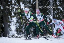 26.11.2017, Ruka, Finland (FIN): Sandra Ringwald (GER), Stefanie Boehler (GER), (l-r)  - FIS world cup cross-country, pursuit women, Ruka (FIN). www.nordicfocus.com. © Modica/NordicFocus. Every downloaded picture is fee-liable.