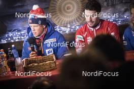 23.11.2017, Ruka, Finland (FIN): Johannes Hoesflot Klaebo (NOR), Alex Harvey (CAN), (l-r)  - FIS world cup cross-country, training, Ruka (FIN). www.nordicfocus.com. © Modica/NordicFocus. Every downloaded picture is fee-liable.