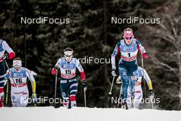 02.12.2017, Lillehammer, Norway (NOR): Linn Soemskar (SWE), Heidi Weng (NOR), Sadie Bjornsen (USA), (l-r)  - FIS world cup cross-country, individual sprint, Lillehammer (NOR). www.nordicfocus.com. © Modica/NordicFocus. Every downloaded picture is fee-liable.