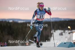 02.12.2017, Lillehammer, Norway (NOR): Jessica Diggins (USA) - FIS world cup cross-country, individual sprint, Lillehammer (NOR). www.nordicfocus.com. © Modica/NordicFocus. Every downloaded picture is fee-liable.