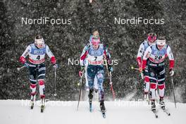 02.12.2017, Lillehammer, Norway (NOR): Maiken Caspersen Falla (NOR), Jessica Diggins (USA), Ingvild Flugstad Oestberg (NOR), (l-r)  - FIS world cup cross-country, individual sprint, Lillehammer (NOR). www.nordicfocus.com. © Modica/NordicFocus. Every downloaded picture is fee-liable.