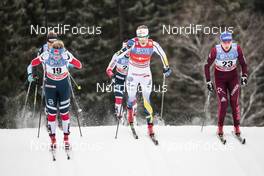 02.12.2017, Lillehammer, Norway (NOR): Anna Svendsen (NOR), Natalia Matveeva (RUS), Stina Nilsson (SWE), (l-r)  - FIS world cup cross-country, individual sprint, Lillehammer (NOR). www.nordicfocus.com. © Modica/NordicFocus. Every downloaded picture is fee-liable.
