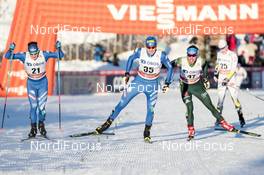 03.12.2017, Lillehammer, Norway (NOR): Giandomenico Salvadori (ITA), Dietmar Noeckler (ITA), Jonas Dobler (GER), (l-r)  - FIS world cup cross-country, skiathlon men, Lillehammer (NOR). www.nordicfocus.com. © Modica/NordicFocus. Every downloaded picture is fee-liable.