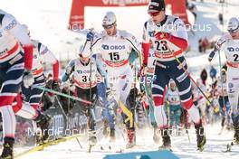 03.12.2017, Lillehammer, Norway (NOR): Marcus Hellner (SWE), Niklas Dyrhaug (NOR), (l-r)  - FIS world cup cross-country, skiathlon men, Lillehammer (NOR). www.nordicfocus.com. © Modica/NordicFocus. Every downloaded picture is fee-liable.