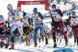 03.12.2017, Lillehammer, Norway (NOR): Marcus Hellner (SWE), Francesco De Fabiani (ITA), Sergey Ustiugov (RUS), (l-r)  - FIS world cup cross-country, skiathlon men, Lillehammer (NOR). www.nordicfocus.com. © Modica/NordicFocus. Every downloaded picture is fee-liable.