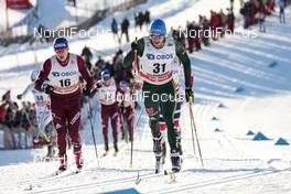 03.12.2017, Lillehammer, Norway (NOR): Alexander Bessmertnykh (RUS), Lucas Boegl (GER), (l-r)  - FIS world cup cross-country, skiathlon men, Lillehammer (NOR). www.nordicfocus.com. © Modica/NordicFocus. Every downloaded picture is fee-liable.