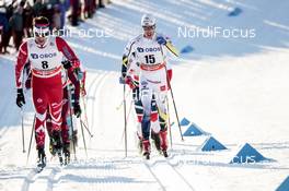 03.12.2017, Lillehammer, Norway (NOR): Alex Harvey (CAN), Marcus Hellner (SWE), (l-r)  - FIS world cup cross-country, skiathlon men, Lillehammer (NOR). www.nordicfocus.com. © Modica/NordicFocus. Every downloaded picture is fee-liable.