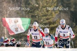 03.12.2017, Lillehammer, Norway (NOR): Simen Hegstad Krueger (NOR), Jean Marc Gaillard (FRA), Hans Christer Holund (NOR), (l-r)  - FIS world cup cross-country, skiathlon men, Lillehammer (NOR). www.nordicfocus.com. © Modica/NordicFocus. Every downloaded picture is fee-liable.