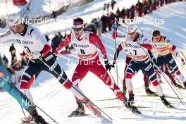 03.12.2017, Lillehammer, Norway (NOR): Hans Christer Holund (NOR), Alex Harvey (CAN), Martin Johnsrud Sundby (NOR), (l-r)  - FIS world cup cross-country, skiathlon men, Lillehammer (NOR). www.nordicfocus.com. © Modica/NordicFocus. Every downloaded picture is fee-liable.