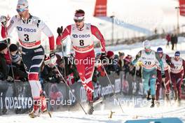 03.12.2017, Lillehammer, Norway (NOR): Hans Christer Holund (NOR), Alex Harvey (CAN), Jean Marc Gaillard (FRA), (l-r)  - FIS world cup cross-country, skiathlon men, Lillehammer (NOR). www.nordicfocus.com. © Modica/NordicFocus. Every downloaded picture is fee-liable.