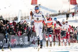 03.12.2017, Lillehammer, Norway (NOR): Iivo Niskanen (FIN), Johannes Hoesflot Klaebo (NOR), (l-r)  - FIS world cup cross-country, skiathlon men, Lillehammer (NOR). www.nordicfocus.com. © Modica/NordicFocus. Every downloaded picture is fee-liable.