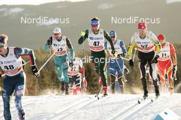 03.12.2017, Lillehammer, Norway (NOR): Damien Tarantola (FRA), Jonas Dobler (GER), ConstantinPaul Pepene (ROU), (l-r)  - FIS world cup cross-country, skiathlon men, Lillehammer (NOR). www.nordicfocus.com. © Modica/NordicFocus. Every downloaded picture is fee-liable.