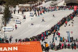 03.12.2017, Lillehammer, Norway (NOR): Hans Christer Holund (NOR), Johannes Hoesflot Klaebo (NOR), Martin Johnsrud Sundby (NOR), (l-r)  - FIS world cup cross-country, skiathlon men, Lillehammer (NOR). www.nordicfocus.com. © Modica/NordicFocus. Every downloaded picture is fee-liable.