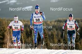 03.12.2017, Lillehammer, Norway (NOR): Adam Fellner (CZE), Stefan Zelger (ITA), Patrick Caldwell (USA), (l-r)  - FIS world cup cross-country, skiathlon men, Lillehammer (NOR). www.nordicfocus.com. © Modica/NordicFocus. Every downloaded picture is fee-liable.
