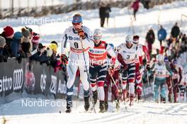 03.12.2017, Lillehammer, Norway (NOR): Iivo Niskanen (FIN), Johannes Hoesflot Klaebo (NOR), (l-r)  - FIS world cup cross-country, skiathlon men, Lillehammer (NOR). www.nordicfocus.com. © Modica/NordicFocus. Every downloaded picture is fee-liable.