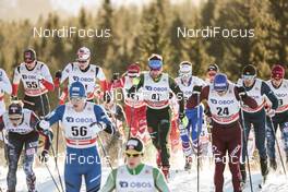 03.12.2017, Lillehammer, Norway (NOR): Karel Tammjarv (EST), Jan Thomas Jenssen (NOR), Jonas Dobler (GER), Andrey Larkov (RUS), (l-r)  - FIS world cup cross-country, skiathlon men, Lillehammer (NOR). www.nordicfocus.com. © Modica/NordicFocus. Every downloaded picture is fee-liable.