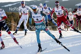 03.12.2017, Lillehammer, Norway (NOR): Maurice Manificat (FRA), Iivo Niskanen (FIN), Alex Harvey (CAN), (l-r)  - FIS world cup cross-country, skiathlon men, Lillehammer (NOR). www.nordicfocus.com. © Modica/NordicFocus. Every downloaded picture is fee-liable.