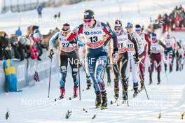 03.12.2017, Lillehammer, Norway (NOR): Justyna Kowalczyk (POL), Sadie Bjornsen (USA), Nathalie Von Siebenthal (SUI), (l-r)  - FIS world cup cross-country, skiathlon women, Lillehammer (NOR). www.nordicfocus.com. © Modica/NordicFocus. Every downloaded picture is fee-liable.