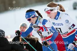 03.12.2017, Lillehammer, Norway (NOR): Ilaria Debertolis (ITA), Karolina Grohova (CZE), (l-r)  - FIS world cup cross-country, skiathlon women, Lillehammer (NOR). www.nordicfocus.com. © Modica/NordicFocus. Every downloaded picture is fee-liable.