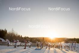 03.12.2017, Lillehammer, Norway (NOR): Sun Setting on the ladies Skiathlon   - FIS world cup cross-country, skiathlon women, Lillehammer (NOR). www.nordicfocus.com. © Modica/NordicFocus. Every downloaded picture is fee-liable.