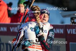 03.12.2017, Lillehammer, Norway (NOR): Teresa Stadlober (AUT), Jessica Diggins (USA), (l-r)  - FIS world cup cross-country, skiathlon women, Lillehammer (NOR). www.nordicfocus.com. © Modica/NordicFocus. Every downloaded picture is fee-liable.
