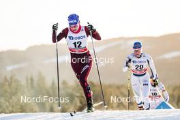 03.12.2017, Lillehammer, Norway (NOR): Anastasia Sedova (RUS), Aino-Kaisa Saarinen (FIN), (l-r)  - FIS world cup cross-country, skiathlon women, Lillehammer (NOR). www.nordicfocus.com. © Modica/NordicFocus. Every downloaded picture is fee-liable.