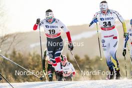 03.12.2017, Lillehammer, Norway (NOR): Tiril Udnes Weng (NOR), Linn Soemskar (SWE), (l-r)  - FIS world cup cross-country, skiathlon women, Lillehammer (NOR). www.nordicfocus.com. © Modica/NordicFocus. Every downloaded picture is fee-liable.