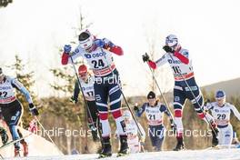 03.12.2017, Lillehammer, Norway (NOR): Justyna Kowalczyk (POL), Maiken Caspersen Falla (NOR), Kathrine Rolsted Harsem (NOR), (l-r)  - FIS world cup cross-country, skiathlon women, Lillehammer (NOR). www.nordicfocus.com. © Modica/NordicFocus. Every downloaded picture is fee-liable.