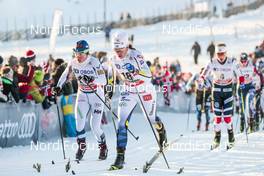 03.12.2017, Lillehammer, Norway (NOR): Krista Parmakoski (FIN), Anna Haag (SWE), Ragnhild Haga (NOR), (l-r)  - FIS world cup cross-country, skiathlon women, Lillehammer (NOR). www.nordicfocus.com. © Modica/NordicFocus. Every downloaded picture is fee-liable.