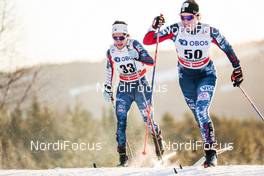 03.12.2017, Lillehammer, Norway (NOR): Chelsea Holmes (USA), Rosie Brennan (USA), (l-r)  - FIS world cup cross-country, skiathlon women, Lillehammer (NOR). www.nordicfocus.com. © Modica/NordicFocus. Every downloaded picture is fee-liable.