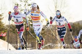 03.12.2017, Lillehammer, Norway (NOR): Teresa Stadlober (AUT), Charlotte Kalla (SWE), Heidi Weng (NOR), (l-r)  - FIS world cup cross-country, skiathlon women, Lillehammer (NOR). www.nordicfocus.com. © Modica/NordicFocus. Every downloaded picture is fee-liable.