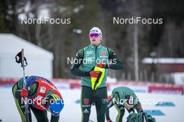01.12.2017, Lillehammer, Norway (NOR): Germany's athletes warming up   - FIS world cup cross-country, training, Lillehammer (NOR). www.nordicfocus.com. © Modica/NordicFocus. Every downloaded picture is fee-liable.