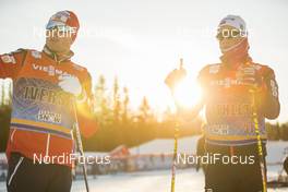 01.12.2017, Lillehammer, Norway (NOR): Johannes Klaebo (NOR), Emil Iversen (NOR), (l-r)  - FIS world cup cross-country, training, Lillehammer (NOR). www.nordicfocus.com. © Modica/NordicFocus. Every downloaded picture is fee-liable.