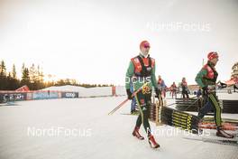 01.12.2017, Lillehammer, Norway (NOR): Team Germany technicians at work   - FIS world cup cross-country, training, Lillehammer (NOR). www.nordicfocus.com. © Modica/NordicFocus. Every downloaded picture is fee-liable.