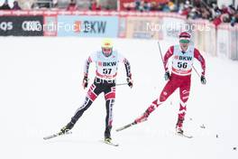 10.12.2017, Davos, Switzerland (SUI): Bernhard Tritscher (AUT), Devon Kershaw (CAN), (l-r)  - FIS world cup cross-country, 15km men, Davos (SUI). www.nordicfocus.com. © Modica/NordicFocus. Every downloaded picture is fee-liable.