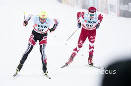 10.12.2017, Davos, Switzerland (SUI): Bernhard Tritscher (AUT), Devon Kershaw (CAN), (l-r)  - FIS world cup cross-country, 15km men, Davos (SUI). www.nordicfocus.com. © Modica/NordicFocus. Every downloaded picture is fee-liable.