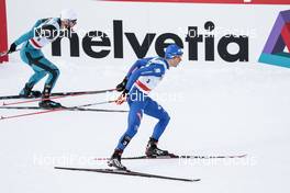 09.12.2017, Davos, Switzerland (SUI): Baptiste Gros (FRA), Federico Pellegrino (ITA), (l-r)  - FIS world cup cross-country, individual sprint, Davos (SUI). www.nordicfocus.com. © Modica/NordicFocus. Every downloaded picture is fee-liable.
